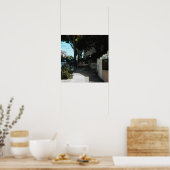 Beschaduwd Trottoir Poster (Keuken)