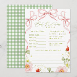 Bescheiden Baby Shower Advies Voorspellingen Kaart