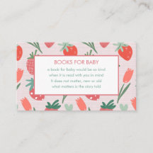 Bescheiden Baby Shower Boek Verzoek Reactiekaart