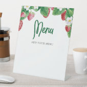 Bescheiden Baby Shower Menu Reclamebord Met Voetstuk (Insitu)