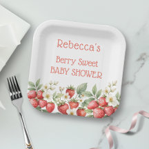 Bescheiden Baby Shower met Aardbeien Aardbeien Blo