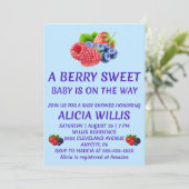 Bescheiden Baby Shower Uitnodiging (Staand voorkant)