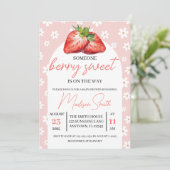 Bescheiden Baby Shower Uitnodiging (Staand voorkant)