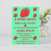 Bescheiden Baby Shower Uitnodiging (Staand voorkant)