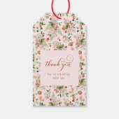 Bescheiden Bedankt Cadeaulabel (Achterkant)