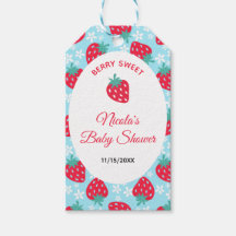 Bescheiden Blauwe Aardbei Baby Shower
