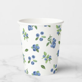 Bescheiden Blauwe Bes Baby Shower Papieren Bekers