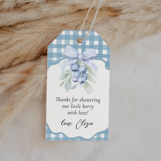 Bescheiden Blauwebes Babyshower Bedank Favor Cadeaulabel