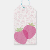 Bescheiden Cadeautags met Aardbeien Cadeaulabel (Achterkant)