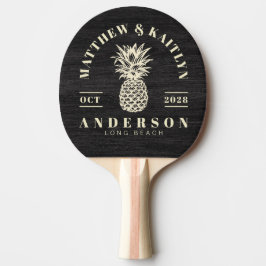 Bescheiden Donker Hout Tropische Ananas Trouw Cres Tafeltennisbatje