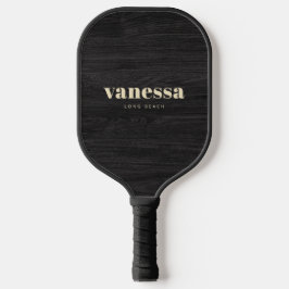 Bescheiden Donkere Hout Minimalistische Moderne Kl Pickleball Paddle