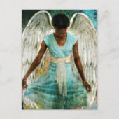 Bescheiden Engel Briefkaart (Voorkant)