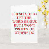 bescheiden geniegrap kaart (Gele Bloem)