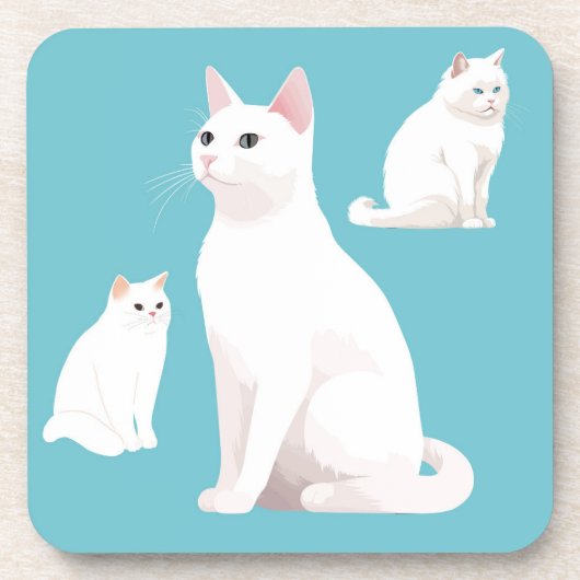 Bescheiden katten bier onderzetter (Voorkant)