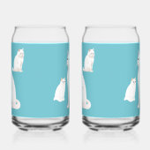Bescheiden katten blikvorm glas (Rechts)