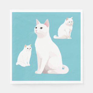 Bescheiden katten servet