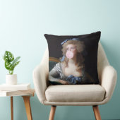 Bescheiden met roze kauwgom kussen (Stoel)