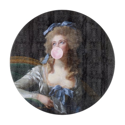 Bescheiden met Roze Kauwgom Snijplank (Voorkant)