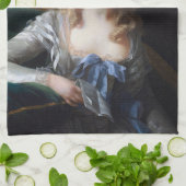 Bescheiden met Roze Kauwgom Theedoek (Gevouwen)