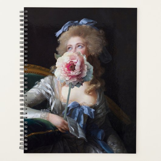 Bescheiden met Roze Pioen Planner (Voorkant)