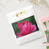Bescheiden Roze Pioen Bedankzakje (Gezegeld)
