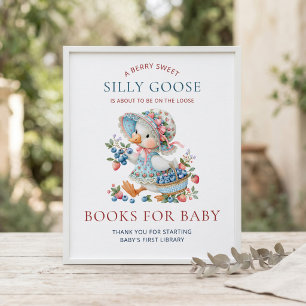 Bescheiden Stomme Gans Boeken voor Baby Borrel Poster