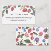 Bescheiden zoete aangepaste bijlagekaart informatiekaartje (Voorkant / Achterkant)