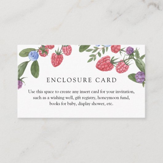 Bescheiden zoete aangepaste bijlagekaart informatiekaartje (Voorkant)