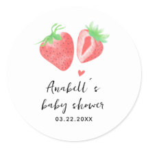 Bescheiden Zoete Aardbei Baby Shower 
