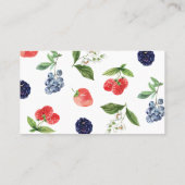 Bescheiden Zoete Aardbei Luiers Raffle Insteekkaar Visitekaartje (Achterkant)