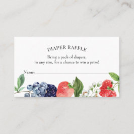 Bescheiden Zoete Aardbei Luiers Raffle Insteekkaar Visitekaartje