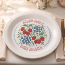 Bescheiden Zoete Baby Shower Papieren Borden | Aar