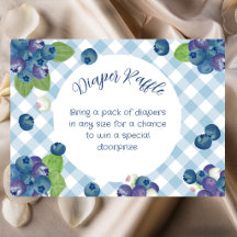 Bescheiden Zoete Blauwe Gingham Luier Raffle
