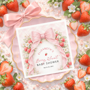 Bescheiden Zoete Coquette Strik Baby Shower Servet