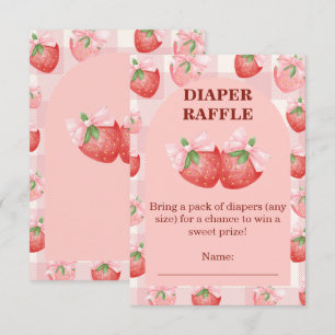 Bescheiden Zoete Luier Raffle Ticket Bijlagekaart Bedankkaart