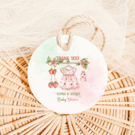 Bescheiden Zoete Meisje Baby Shower Bedankjes Labels