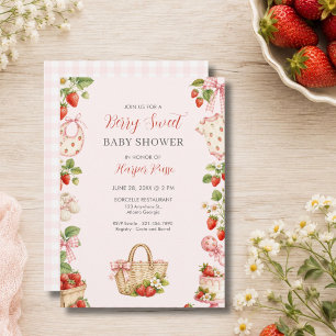 Bescheiden Zoete Meisje Baby Shower Uitnodiging
