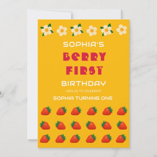 Bescheiden Zomerfeest Uitnodiging (Voorkant)