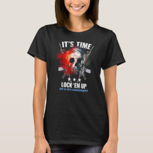 Bescherm 1e en 2e amendement sluit me op t-shirt