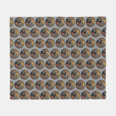 Bescherm altijd je noten - grappige ninja eekhoorn fleece deken (Voorkant (Horizontaal))