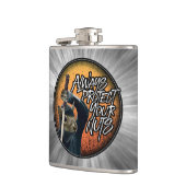 Bescherm altijd je noten - grappige ninja eekhoorn heupfles (Links)