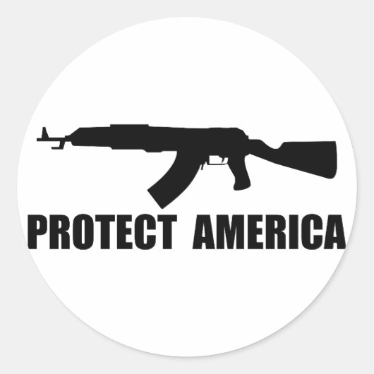 Bescherm Amerikaanse Sticker (Voorkant)