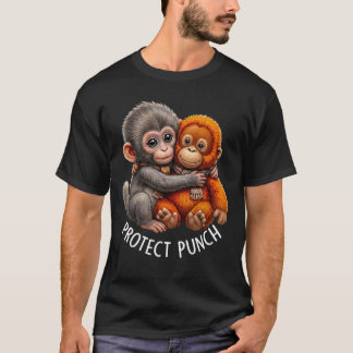 Bescherm Baby Aapje Vuist Aapje Cute Aap T-shirt