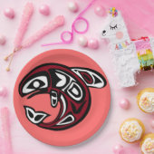 Bescherm bord Wilde zalmpapier (Feest)