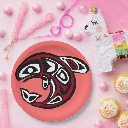 Bescherm bord Wilde zalmpapier (Feest)