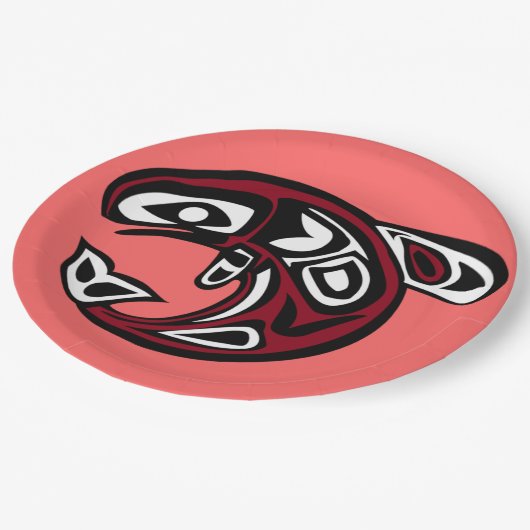 Bescherm bord Wilde zalmpapier (Gekanteld)