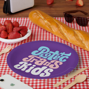 Bescherm Borden van transKinder papier Papieren Bordje