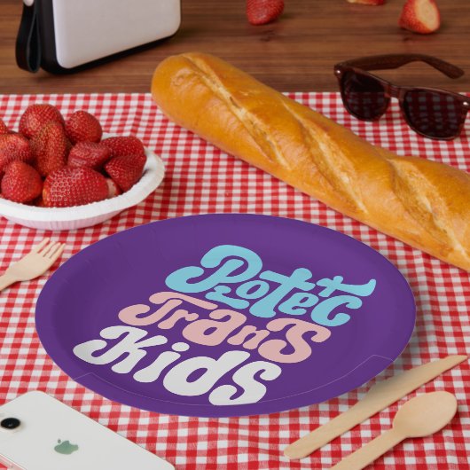 Bescherm Borden van transKinder papier Papieren Bordje (Picknick)
