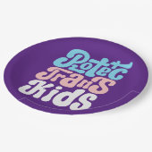 Bescherm Borden van transKinder papier Papieren Bordje (Gekanteld)