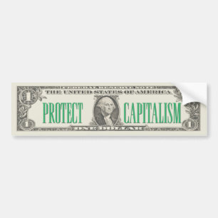Bescherm Bumpersticker kapitalisme
